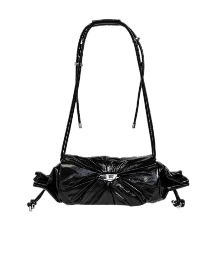 Diesel Cinch-d With Adjustable Strap And Drawstring Sides In Black