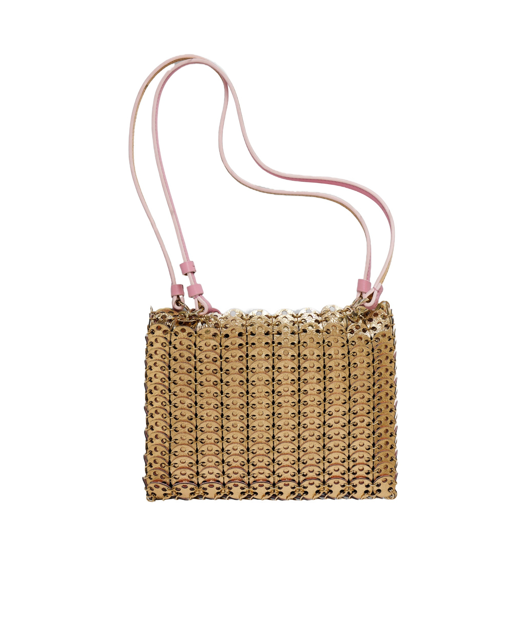 Rabanne Reversible Shoulder Bag 1969 In Pink/gold