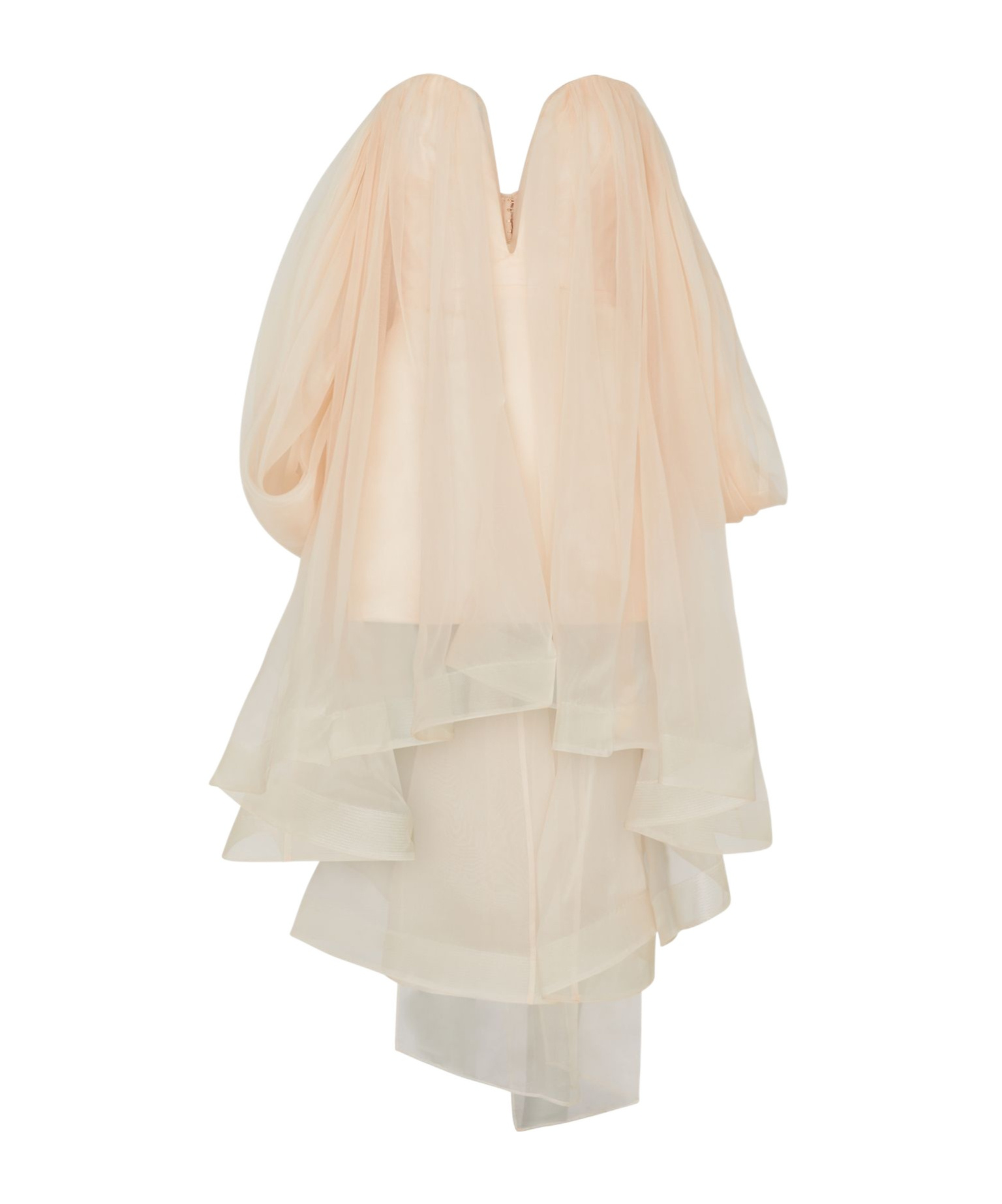 Shop Zimmermann Crush Strapless Mini Dress In Nude