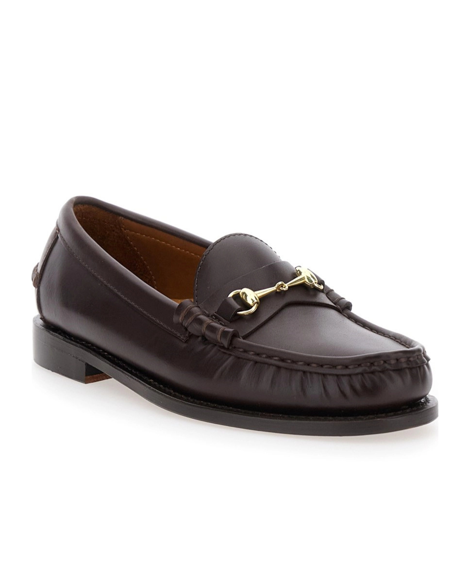 Sebago Joe Modena Bordeaux Pull-on Loafers With Horsebit Detail In Leather Woman In Black