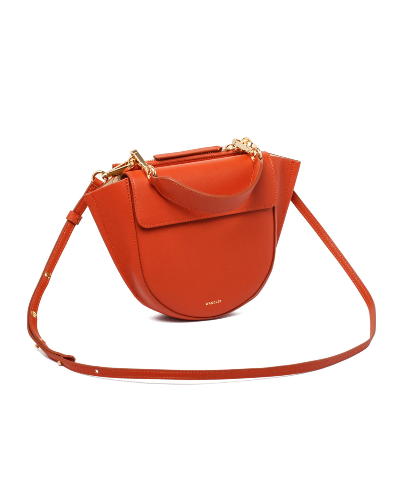 Wandler Logo Shoulder Bag In Red