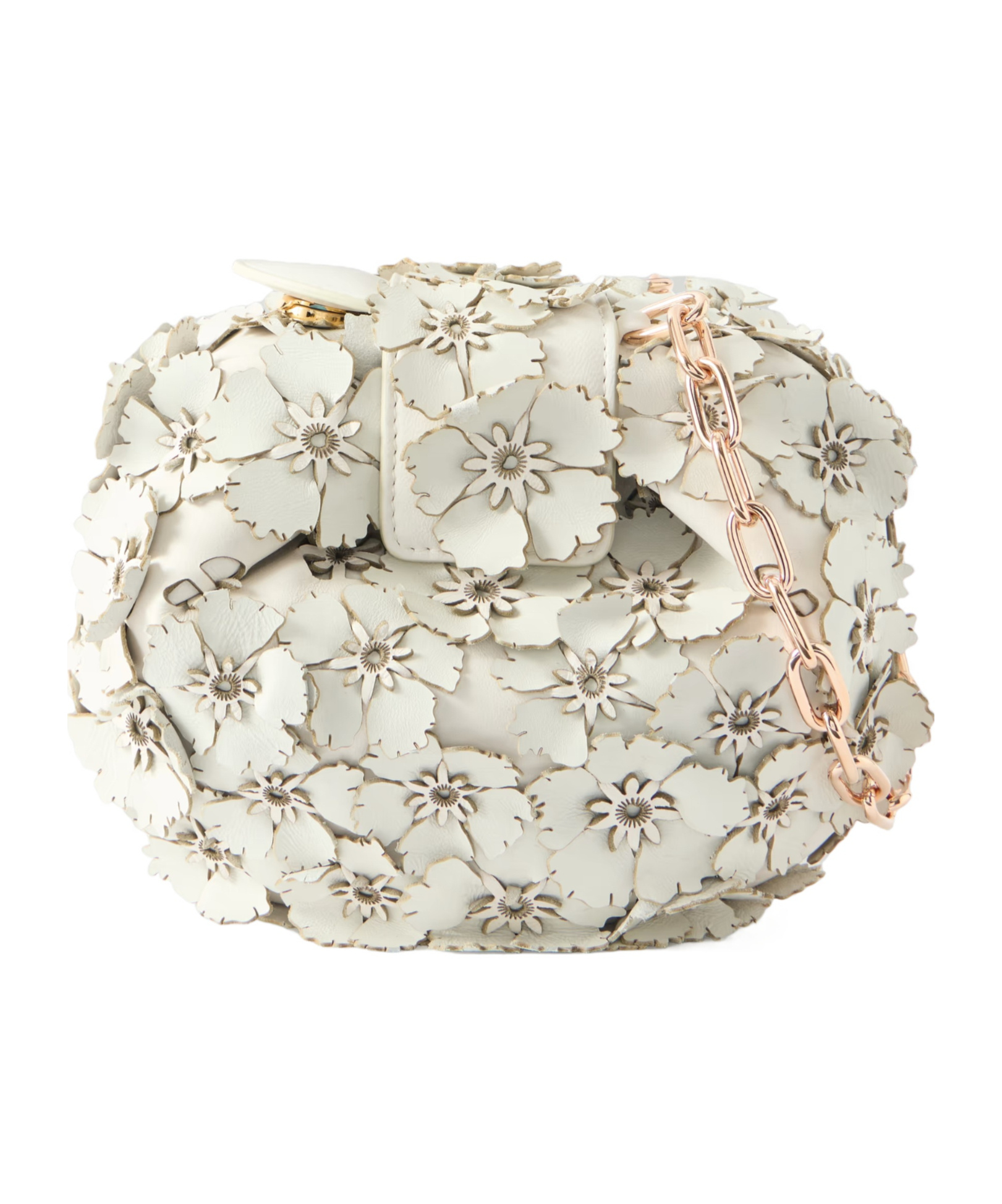 Gabriela Hearst Leather Shoulder Bag In White