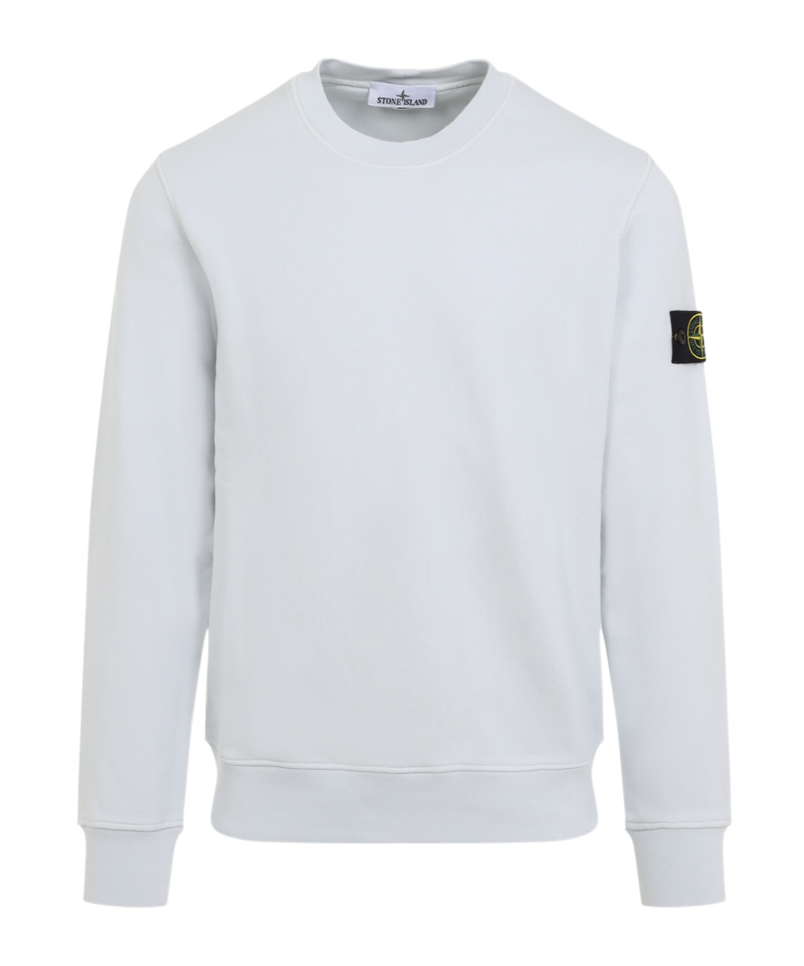 Stone Island Compass-badge Crewneck Sweatshirt In Blue