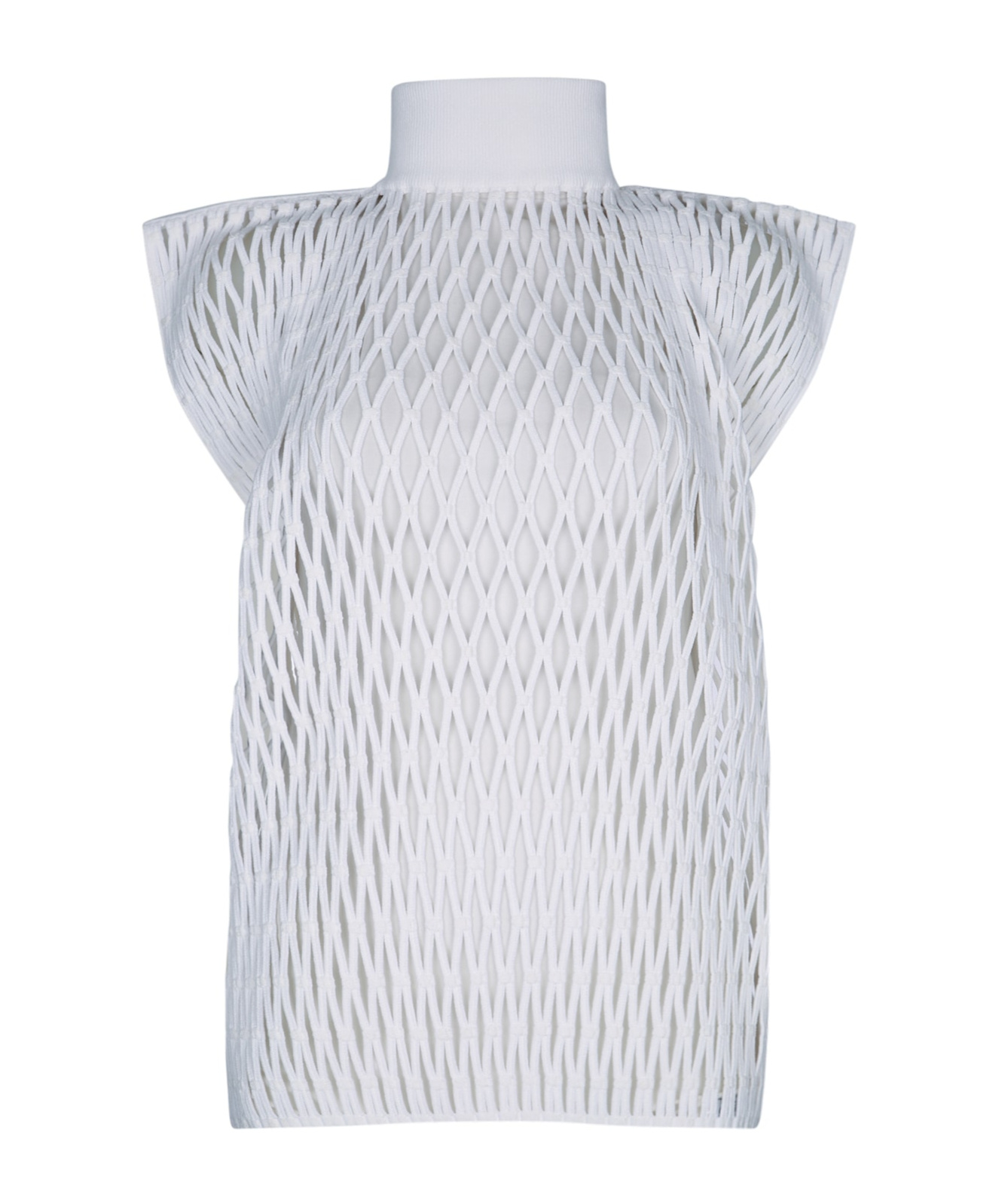 Shop Alaïa Knit Oversized Top In White