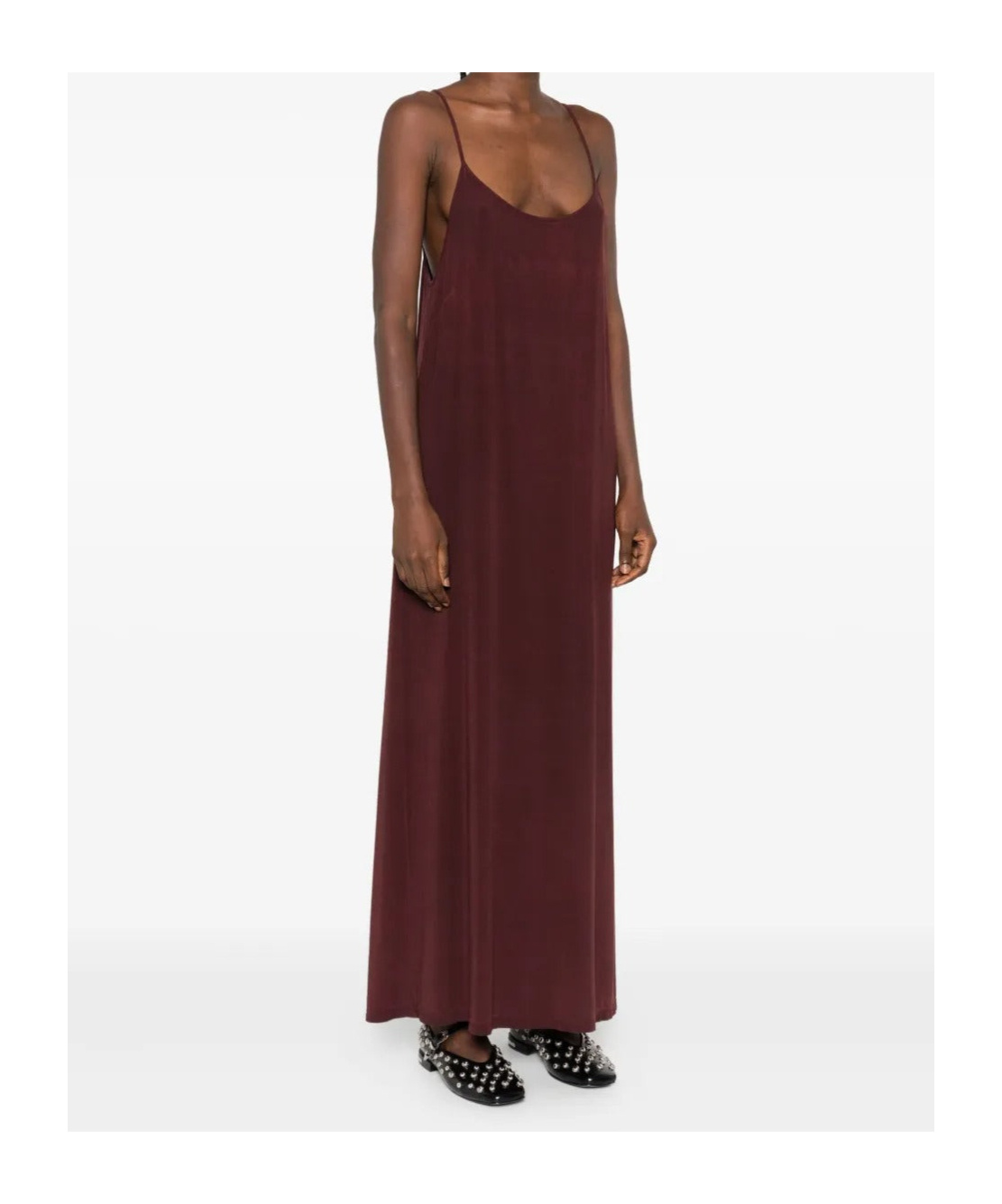 Uma Wang Spaghetti Strap Maxi Dress Daya In Red