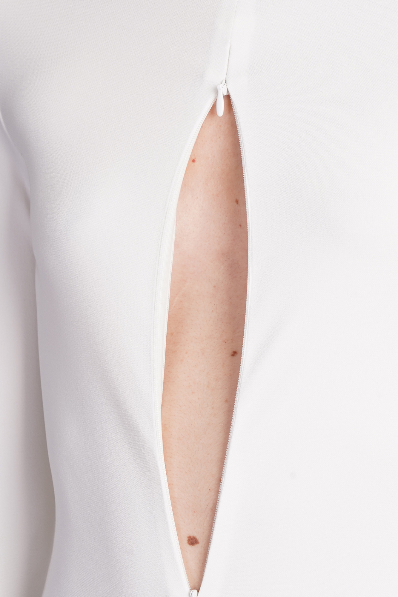 Courrèges Drop Volcano Jersey Body In White