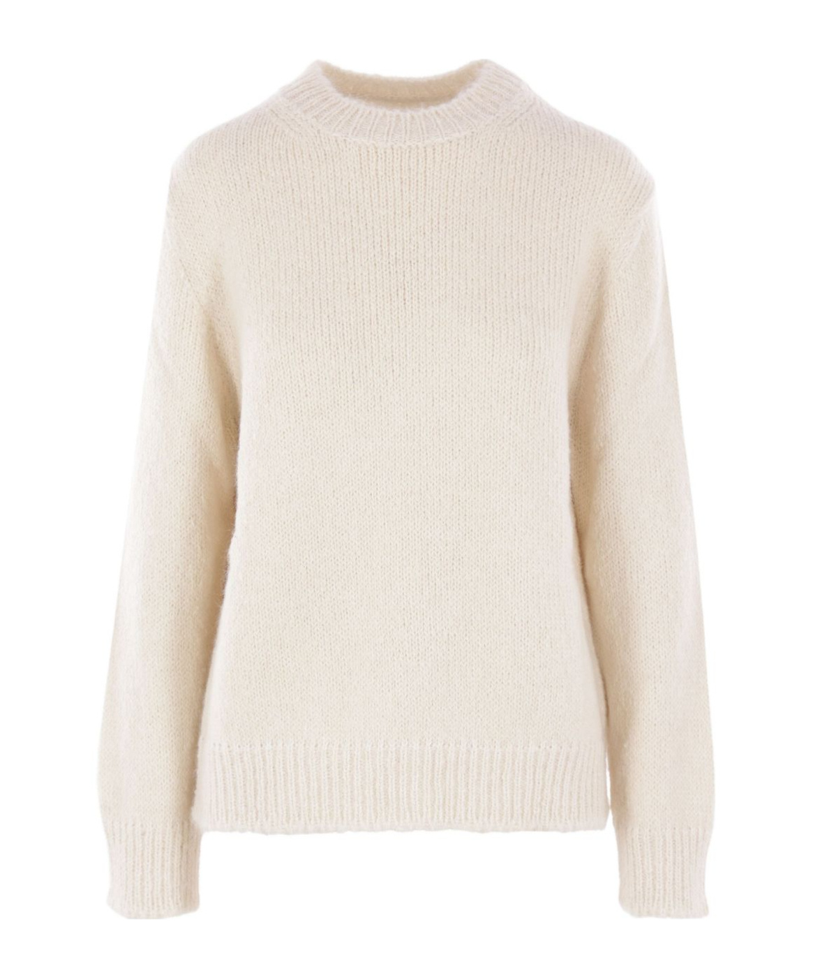 Jil Sander Alpaca And Wool Blend Sweater In Neutral