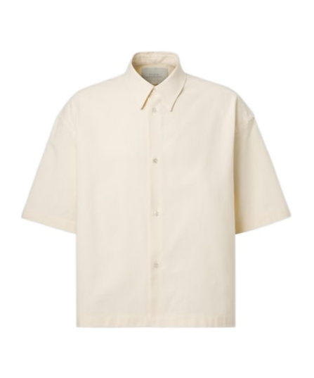 Studio Nicholson Sanko Cotton And Linen Shirt In White