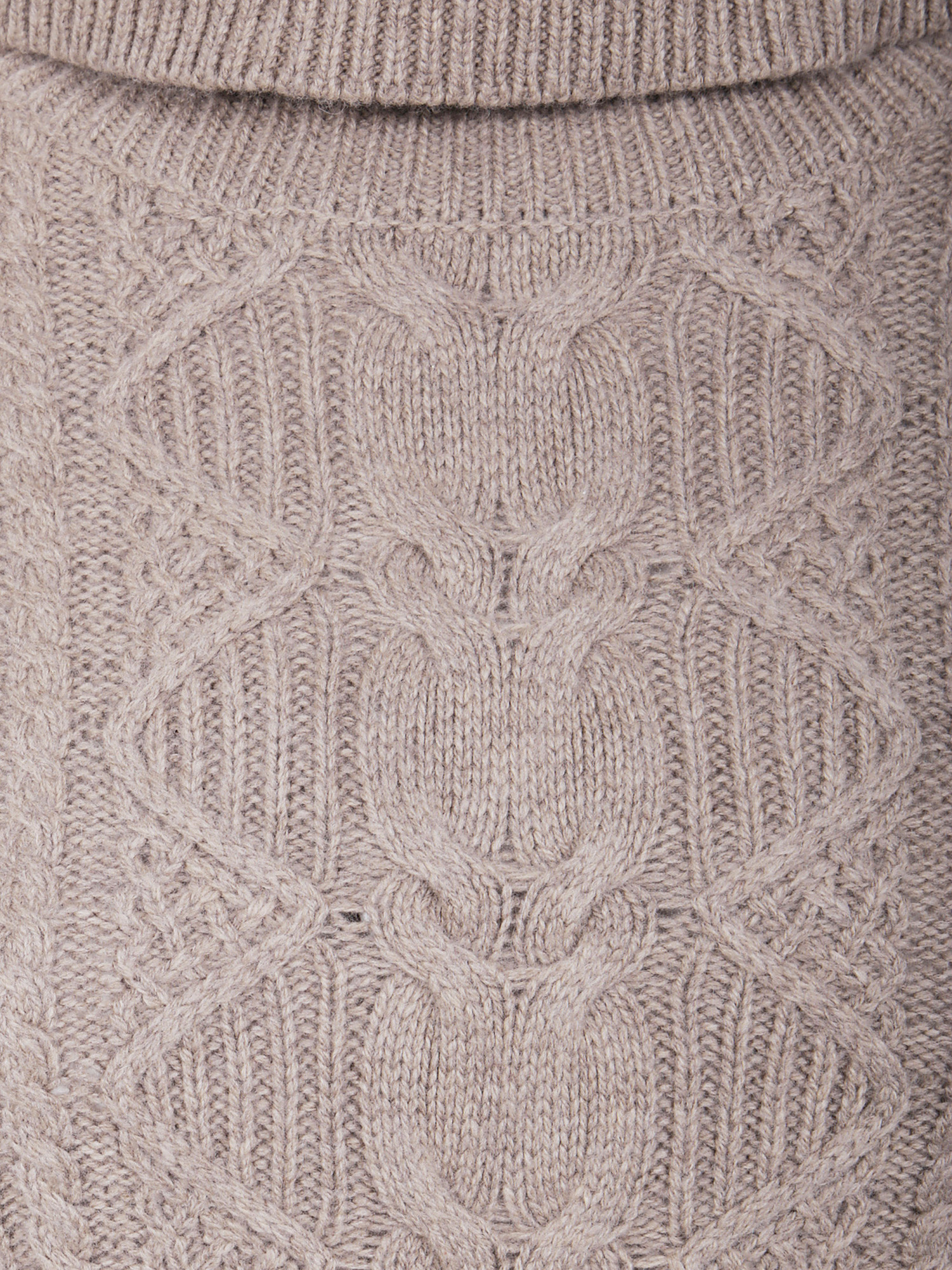 Ralph Lauren Cable-knit Turtleneck Mini Dress In Pink