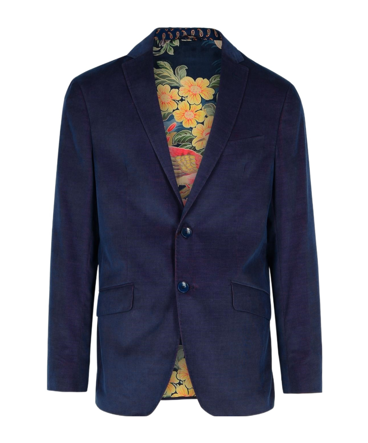 Etro Single-breasted Velvet Blazer In Black