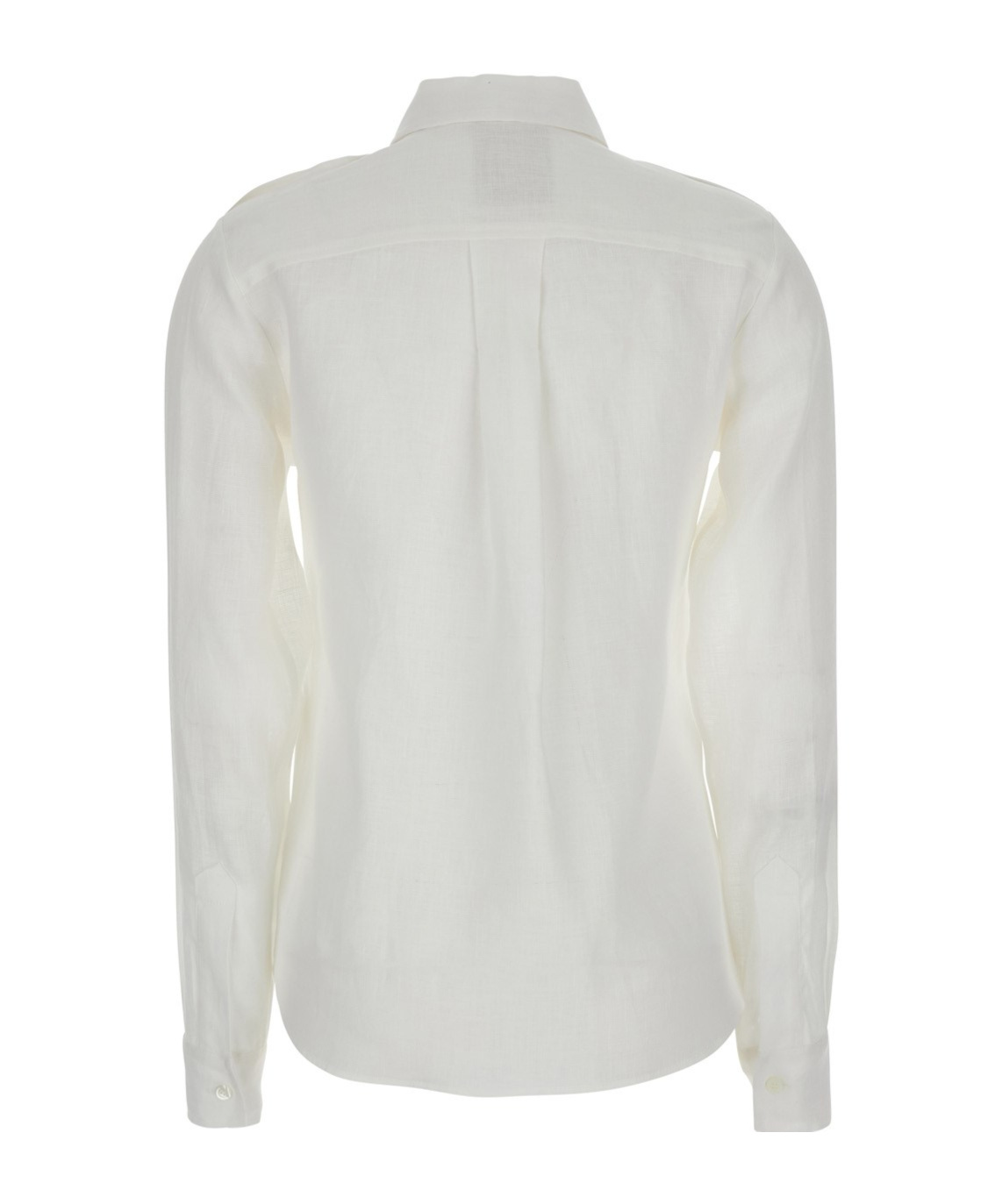 SEMICOUTURE SHIRT WITH POINTED COLLAR AND PATCH POCKETS ON THE CHEST