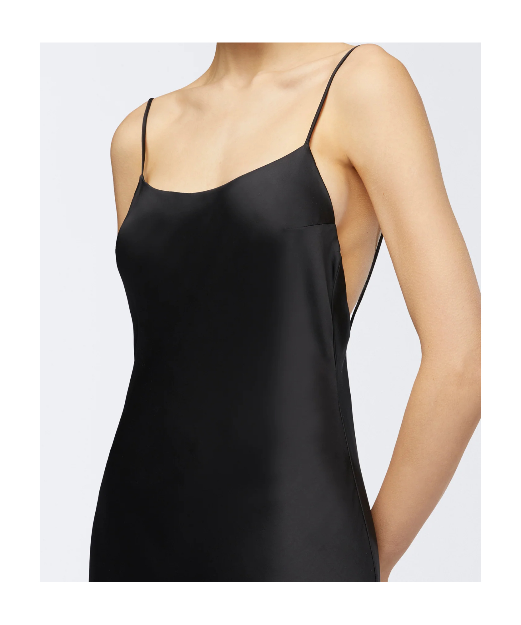 The Andamane Thin Strap Dress In Black