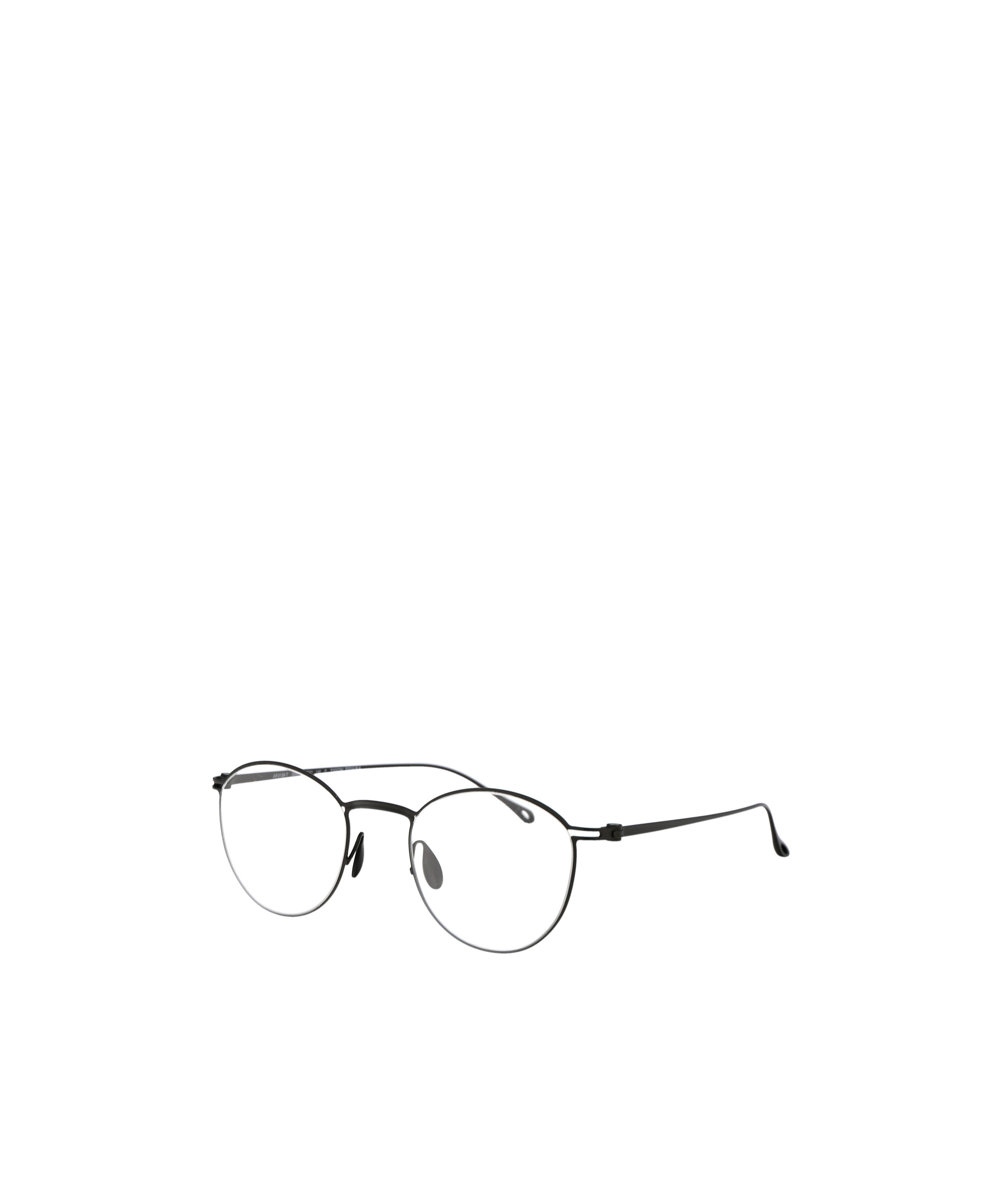 Giorgio Armani Round Frame Glasses In White