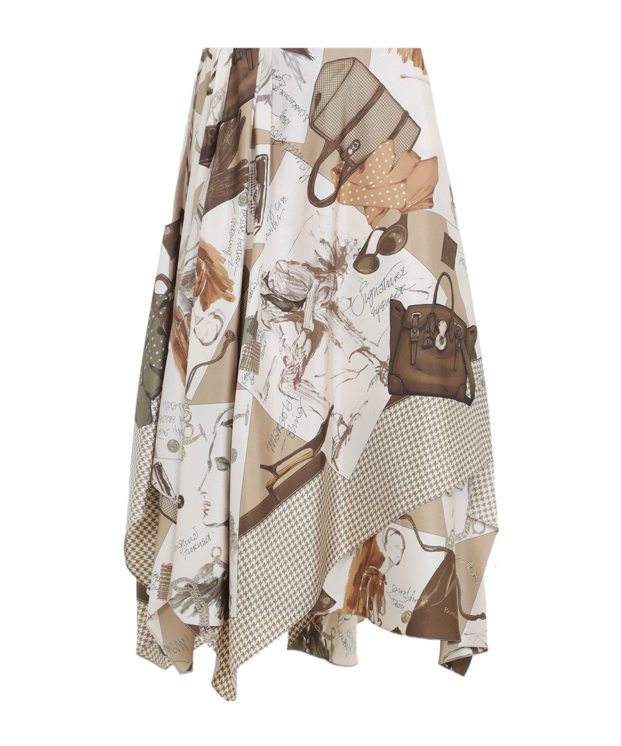 RALPH LAUREN GLENN KNEE A LINE SKIRT