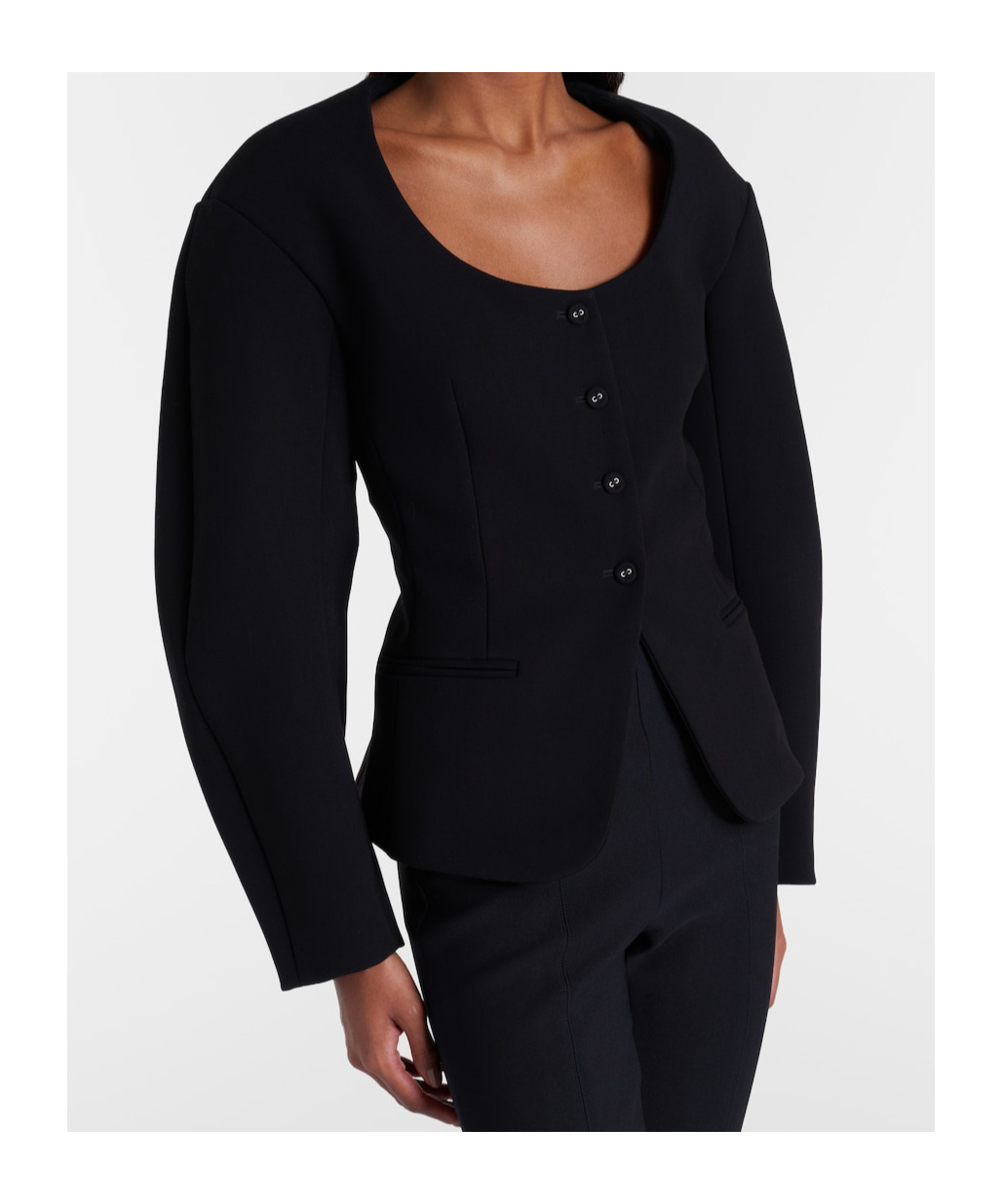 Jacquemus Oval Jacket In Black