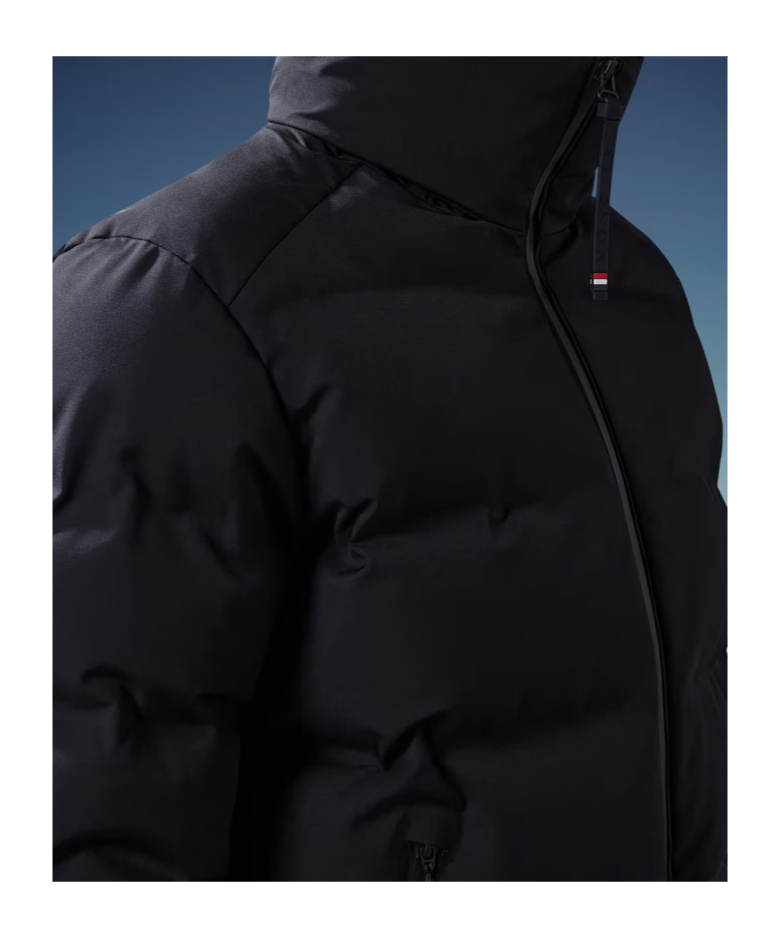 Moncler Montgetech Ski Down Jacket With Hood In Black