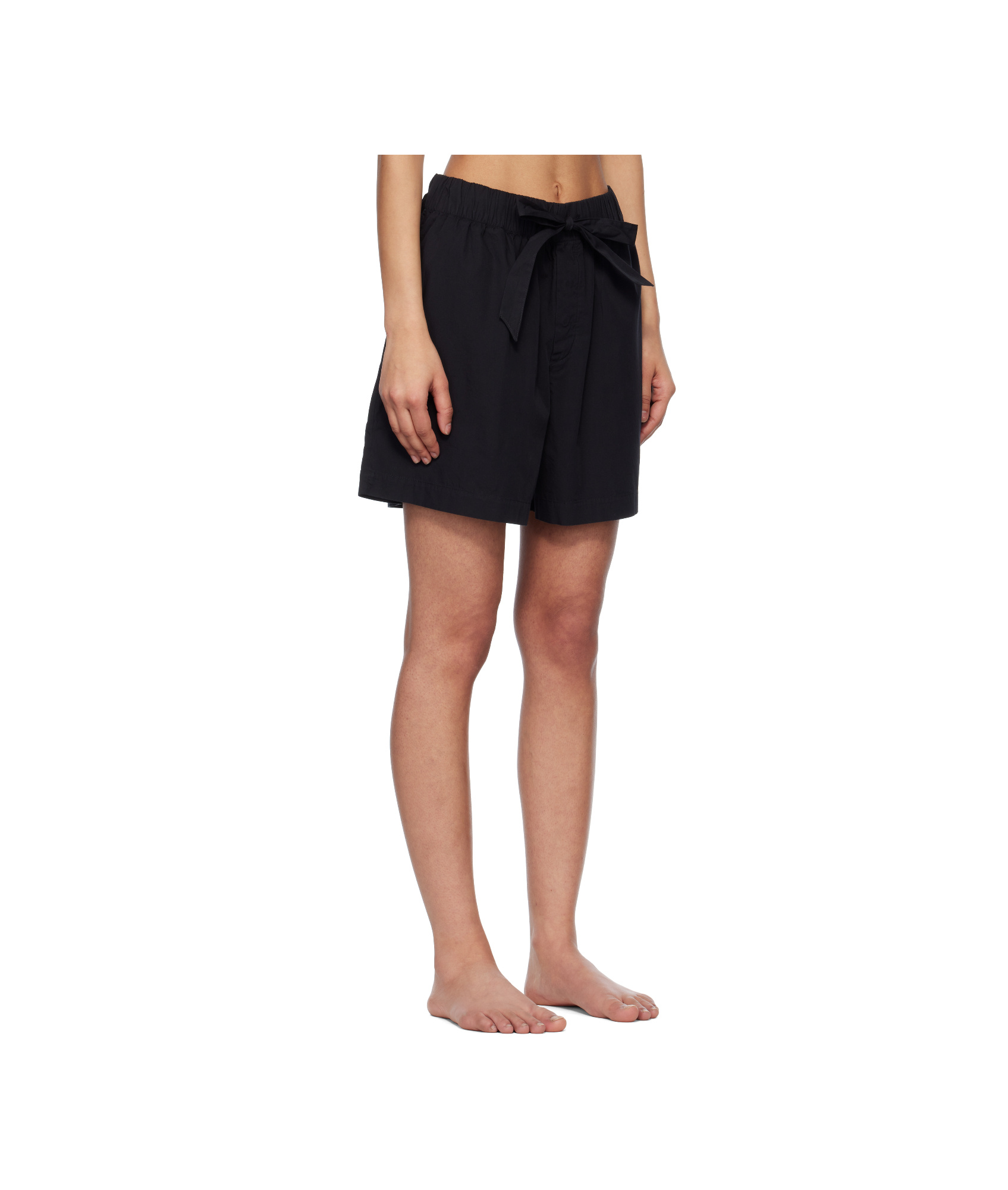 Tekla Drawstring Pajama Pants In Black