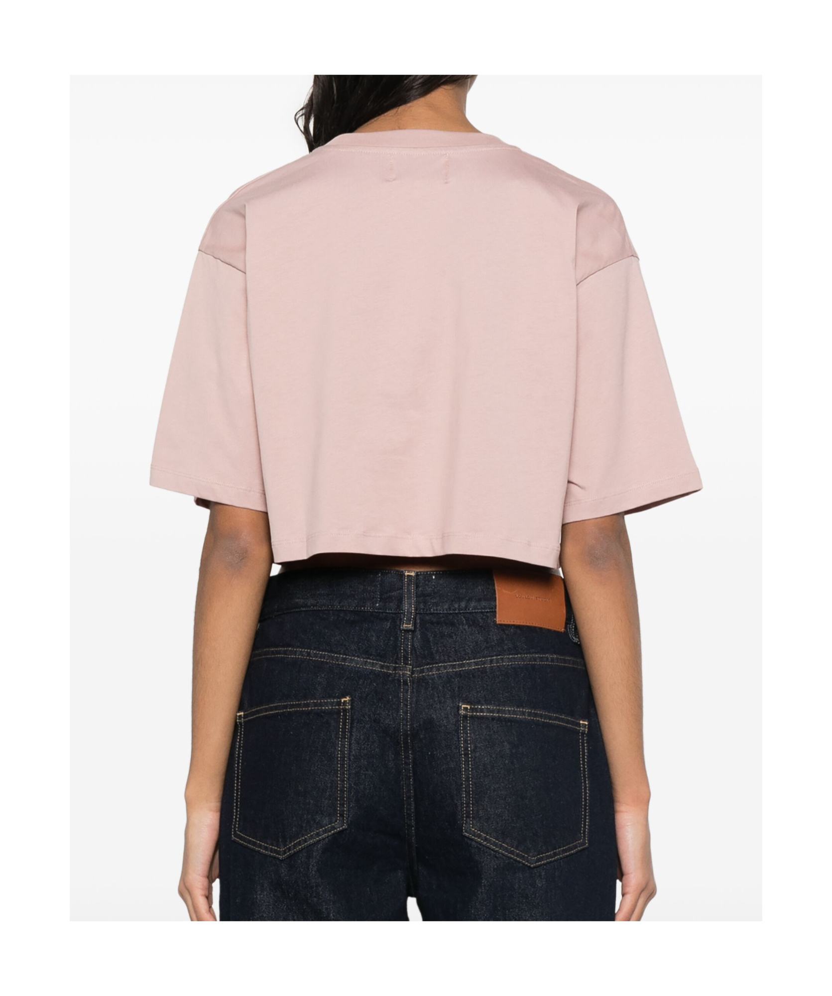 Loulou Studio Gupo Cropped T-shirt In Pink