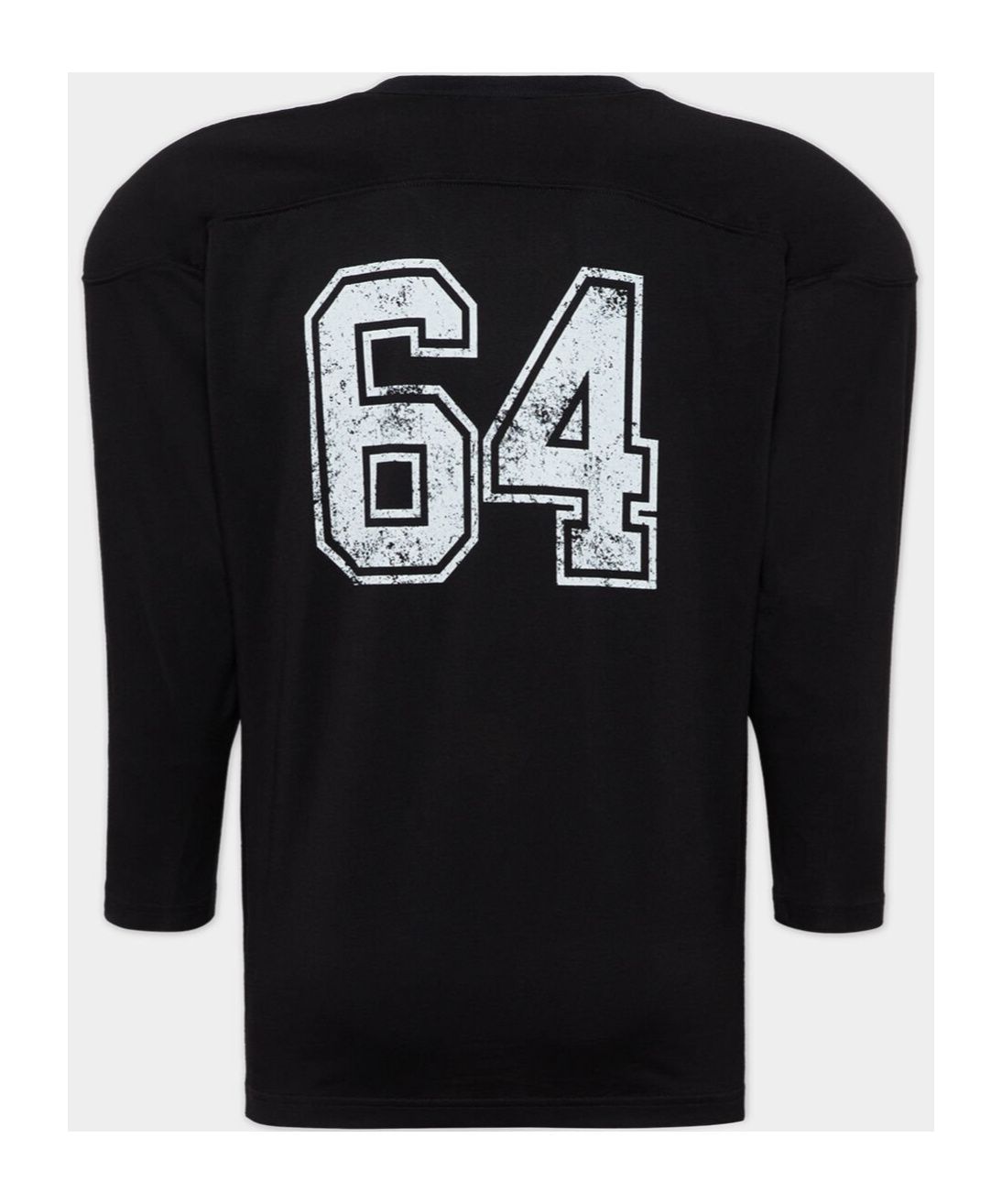 Dsquared2 Football Black T-shirt With Shoulder Pads And Lettering Logo Print On The Front In Cotton And Viscos In Black