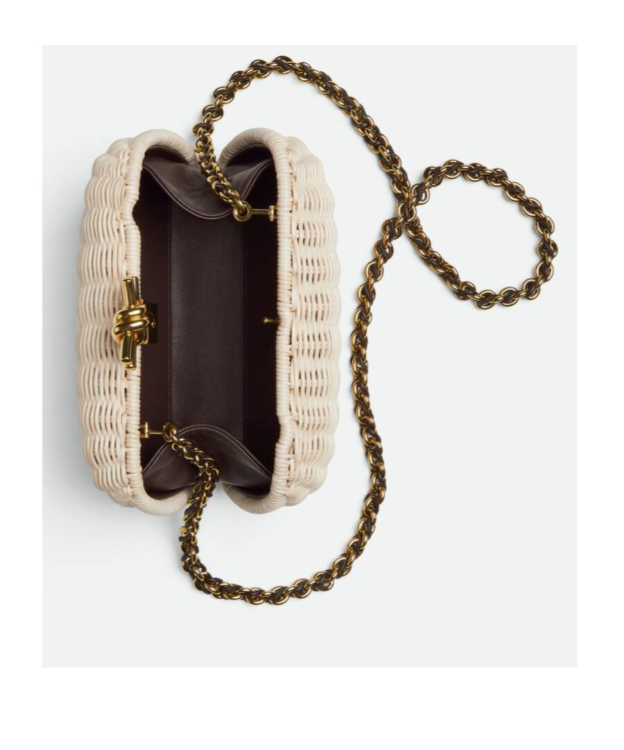 Bottega Veneta Knot Chain In Natural/fondant