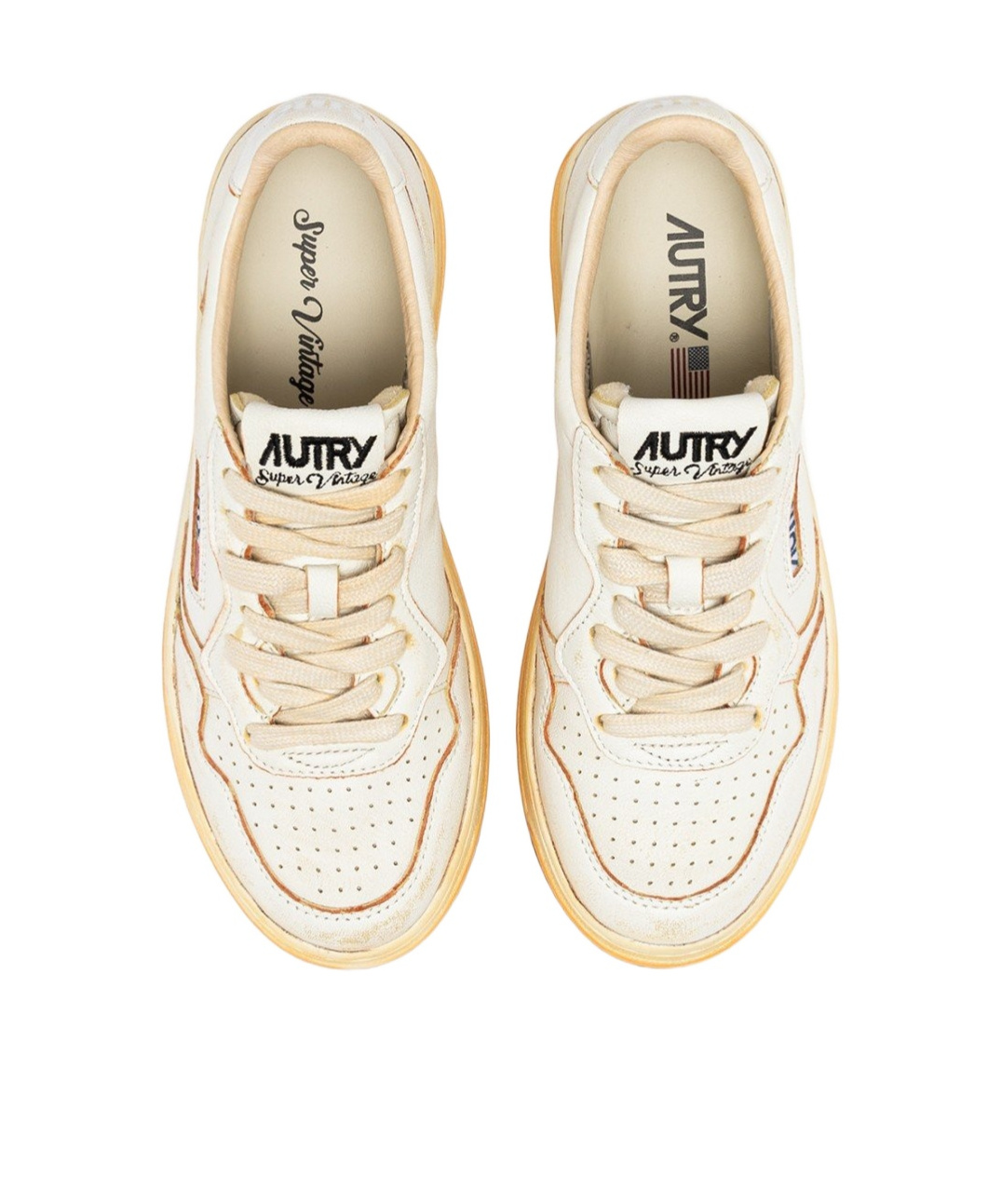 Autry Super Vintage Sneakers In Nude
