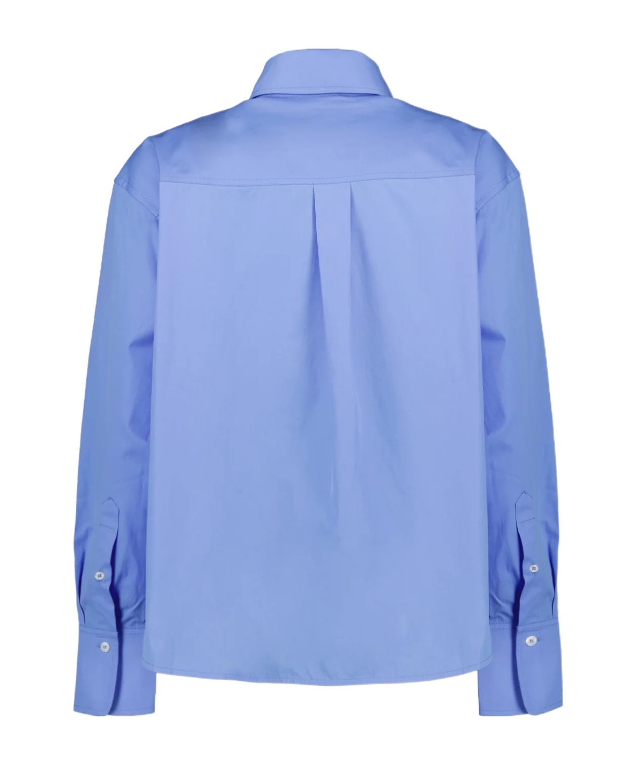 Victoria Beckham Shirt Cropped Long Sleeves In Blue