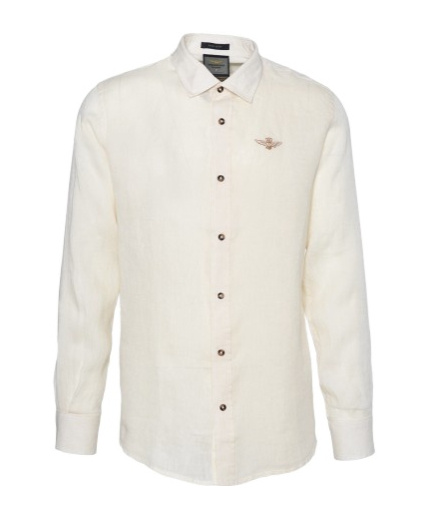 Aeronautica Militare Long-sleeved Shirt In White
