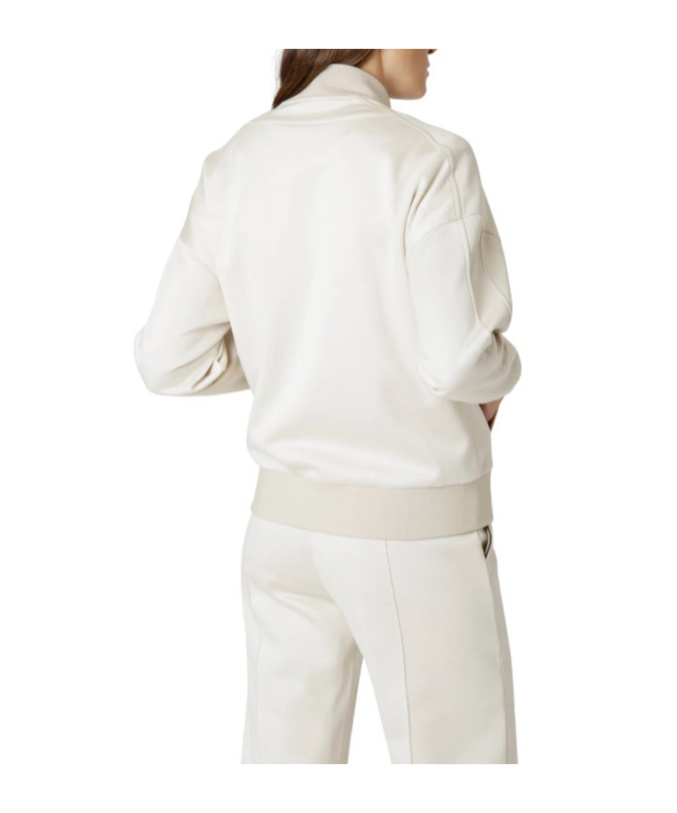 Eleventy Ribbed Stand Collar Casual Jacket In Neutral