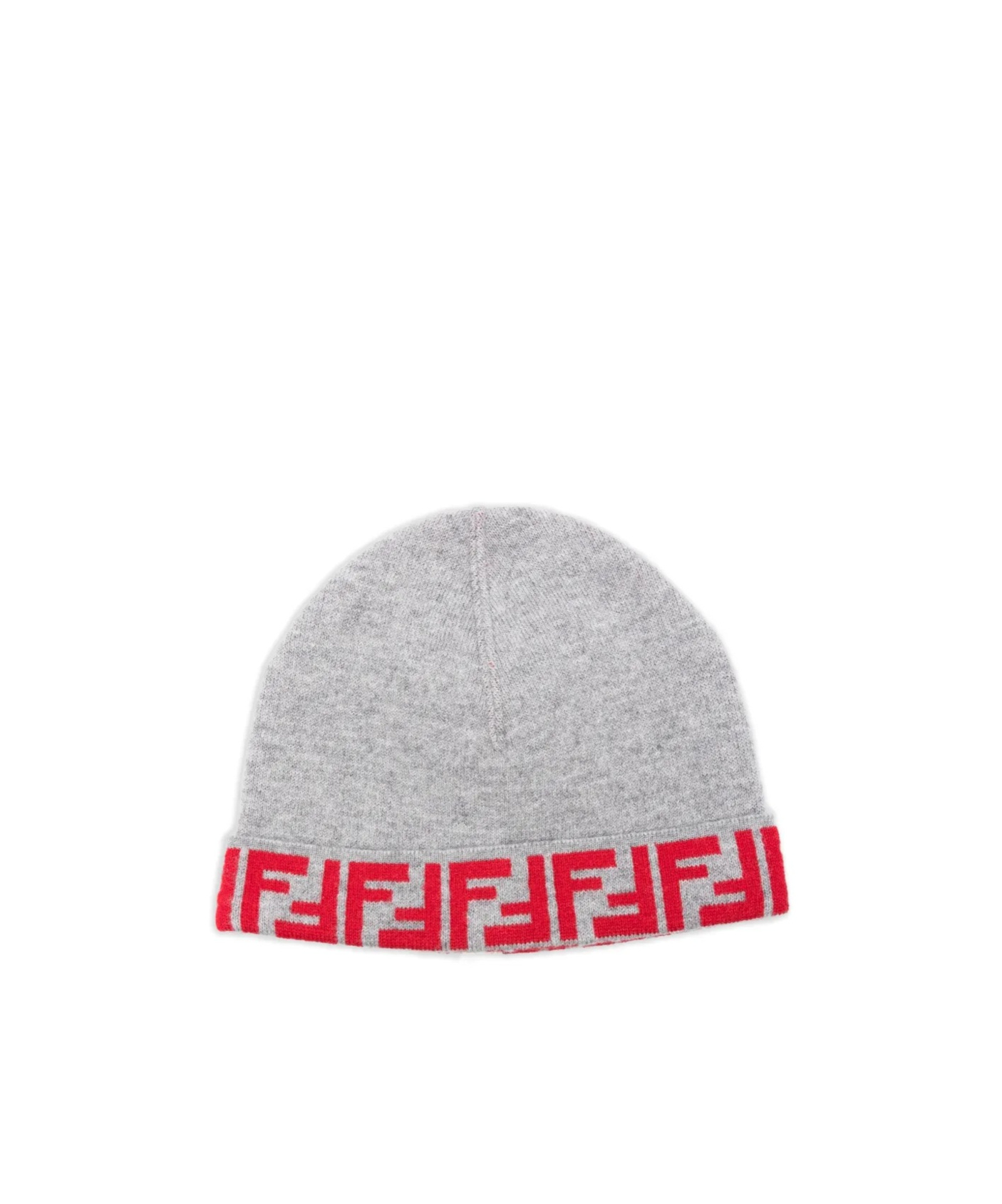 Fendi Zucca-pattern Beanie In Gray