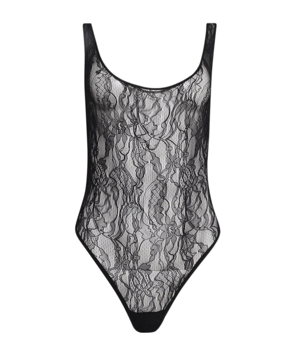 WARDROBE.NYC LACE TANK BODYSUIT 