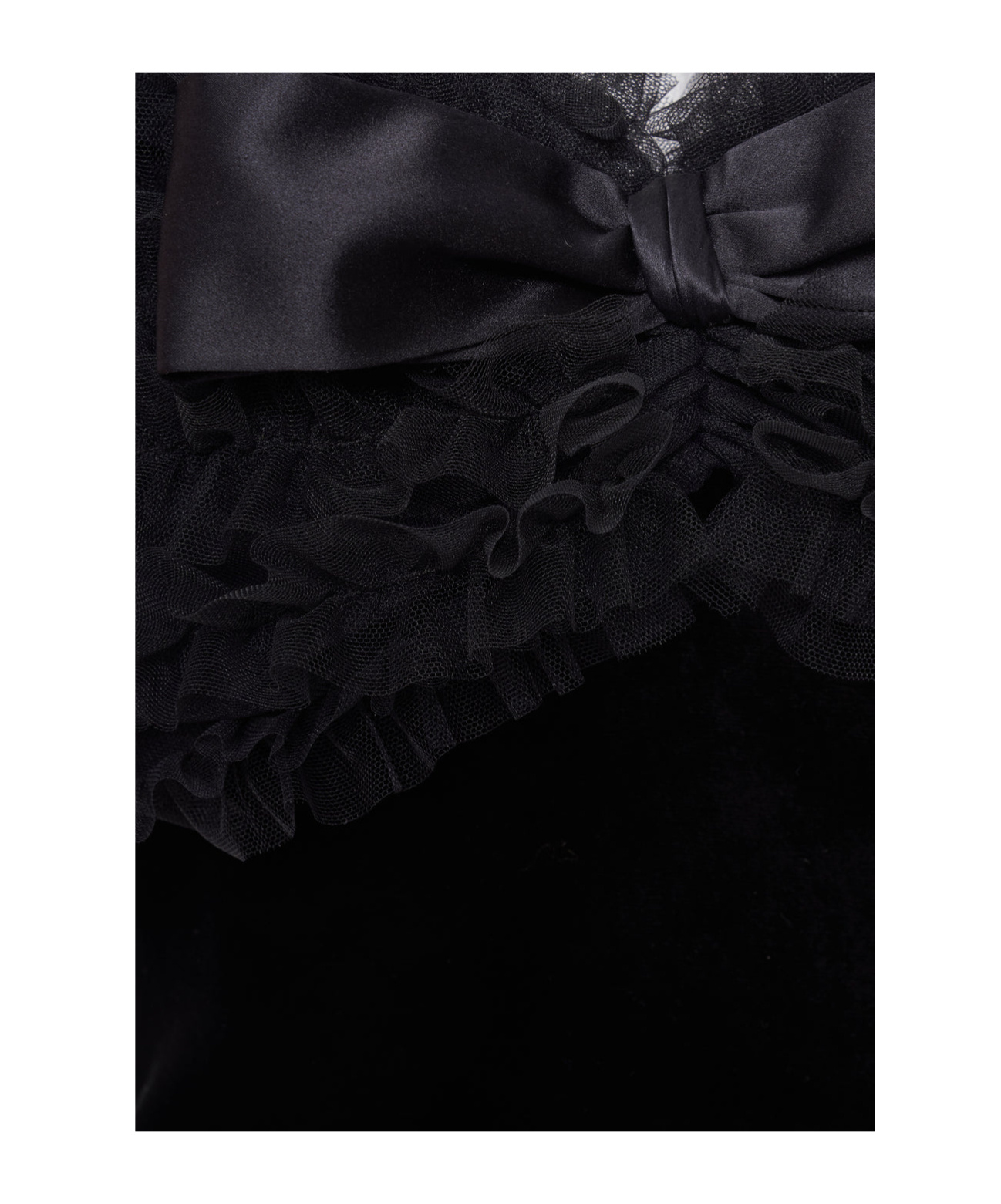 Alessandra Rich Velvet Off-shoulder Mini Dress In Black