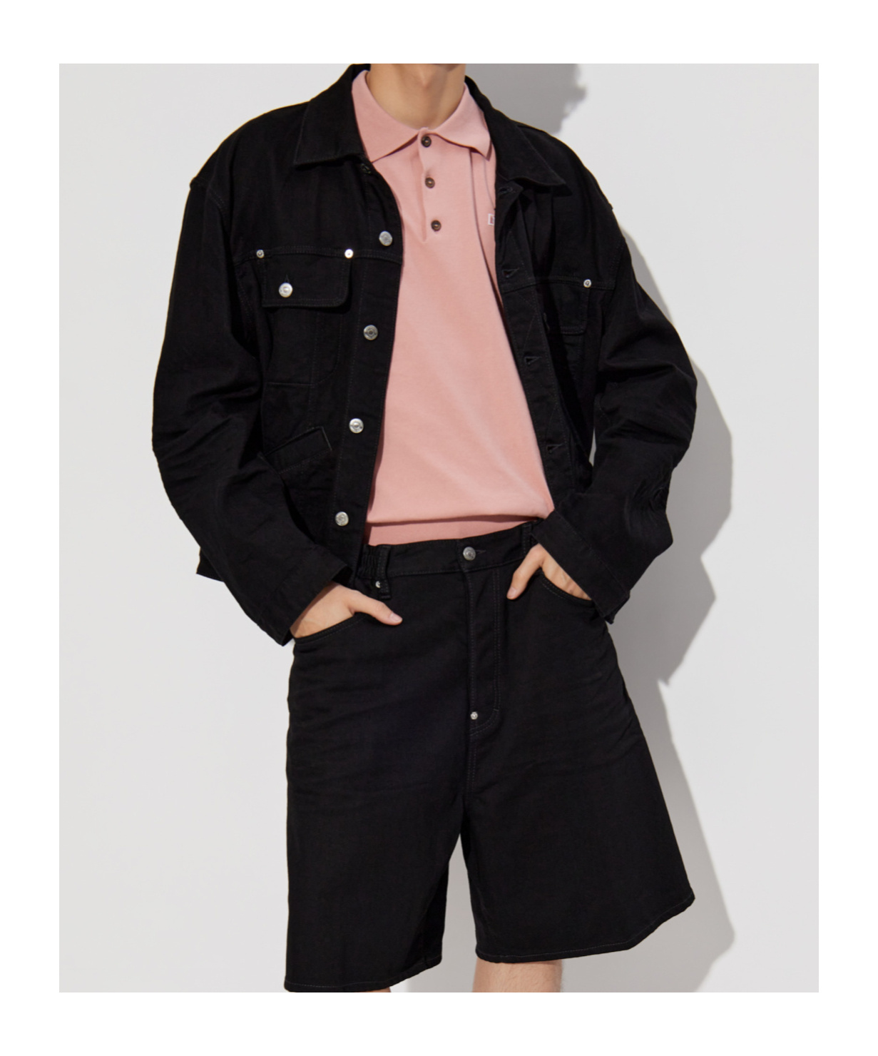 Dsquared2 Dsquared Men Black Stretch Denim Jacket In Black