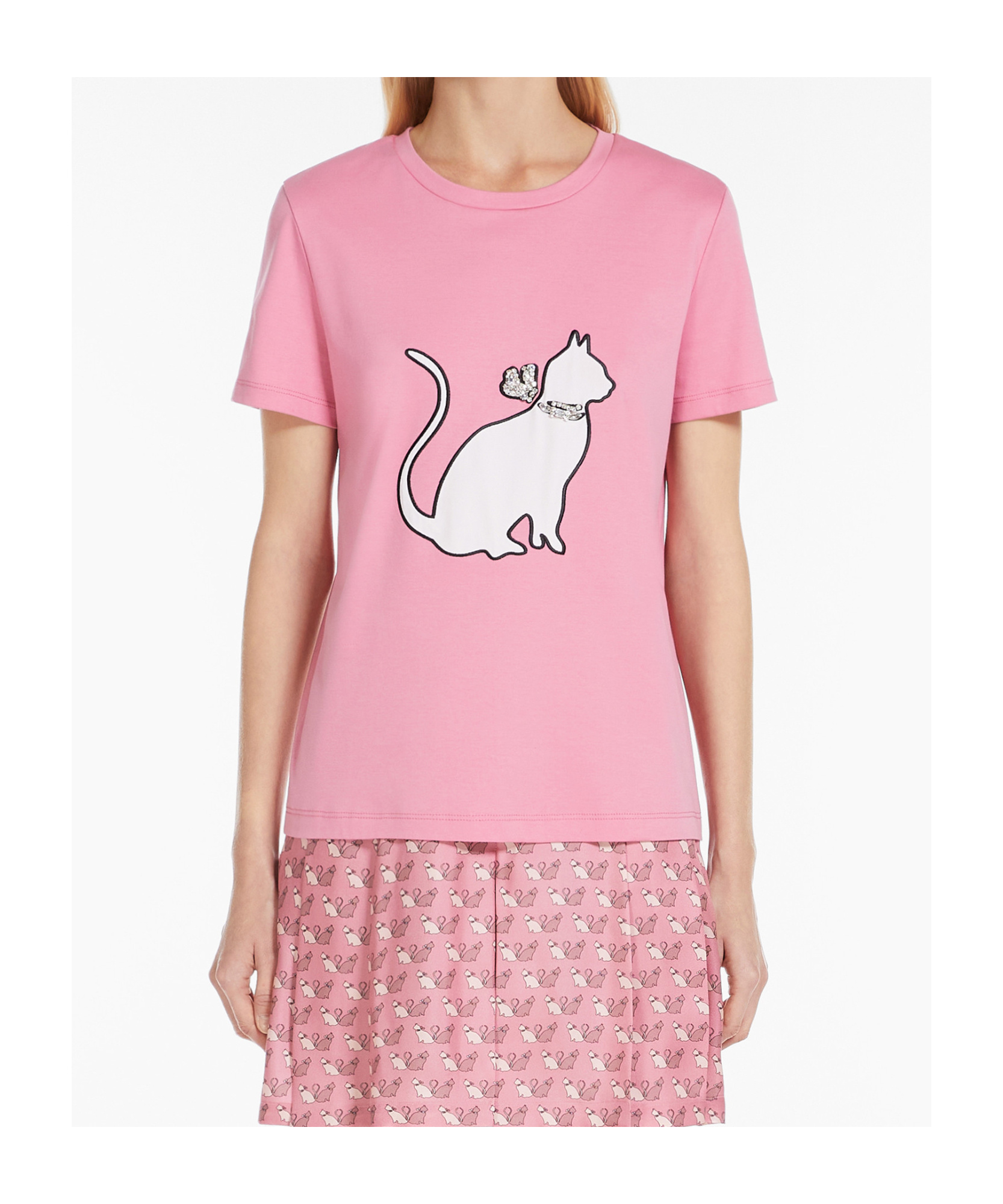 Max Mara Cervino Sweater In Cotton In Pink