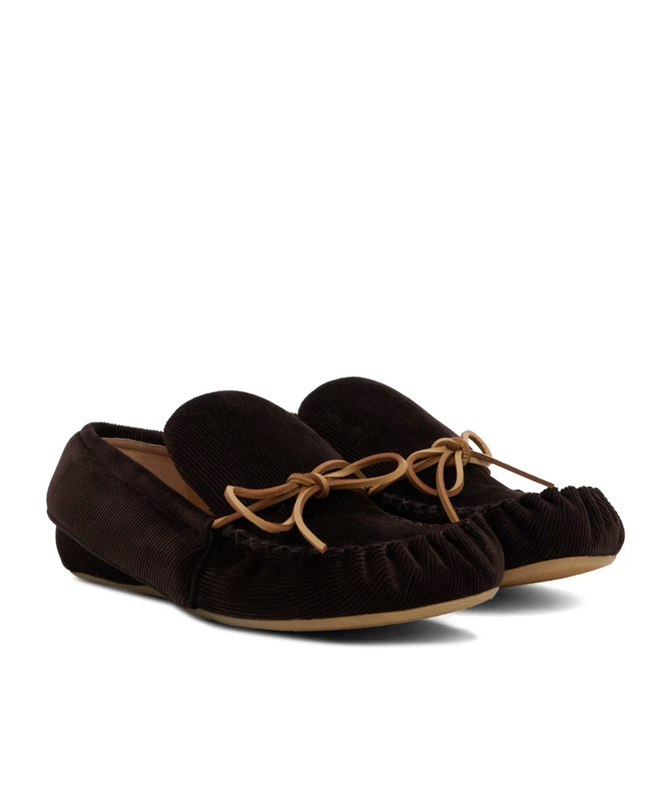 Jw Anderson Moccasin Lace-up Loafers In Black