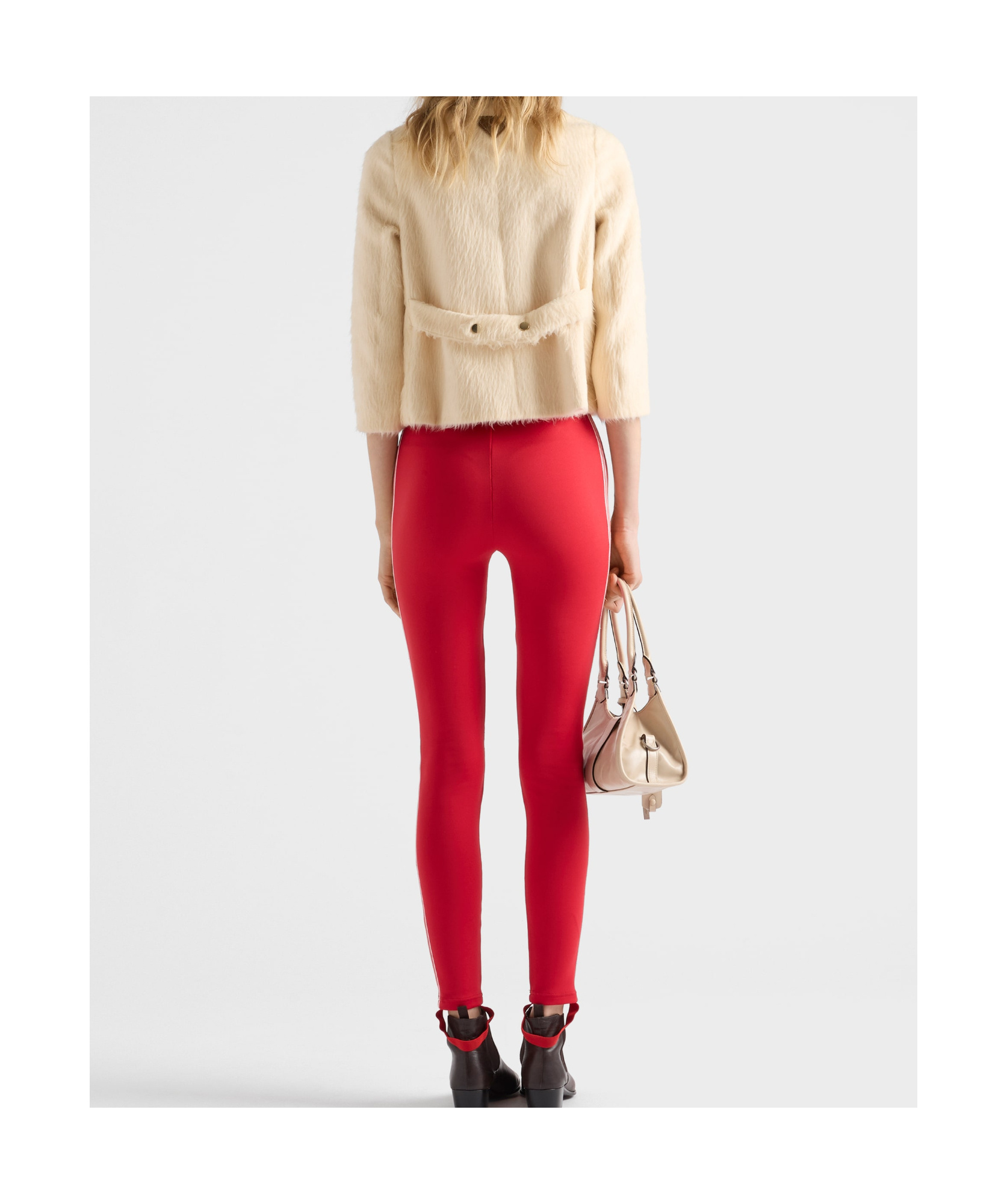 Prada Double-breasted Aspen Jacket In White