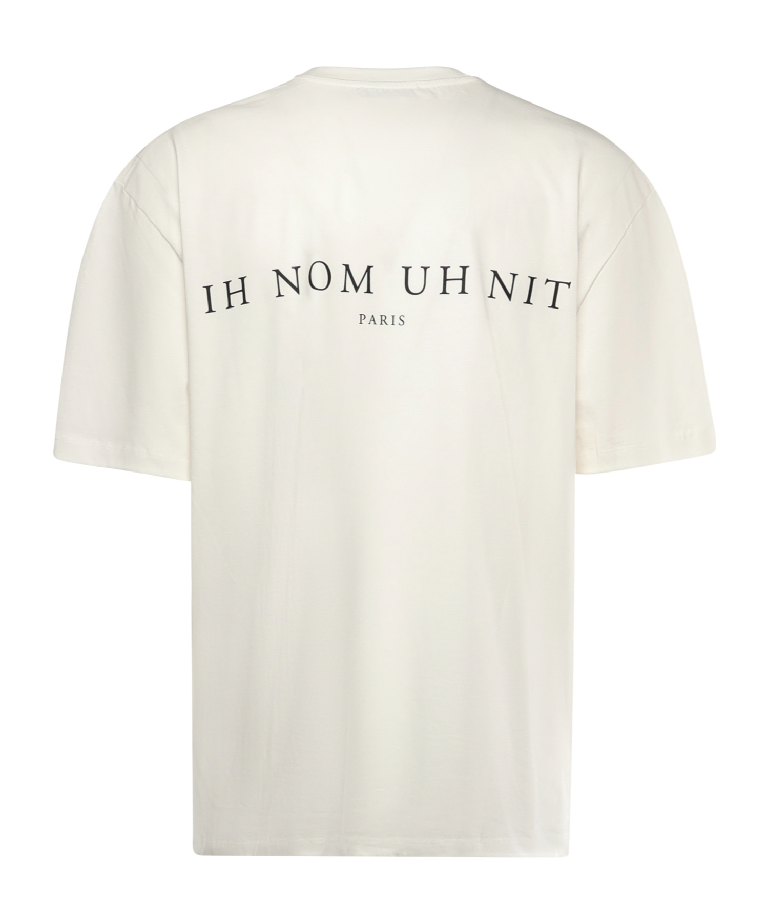 Ih Nom Uh Nit Graphic Printed Crewneck T-shirt In White