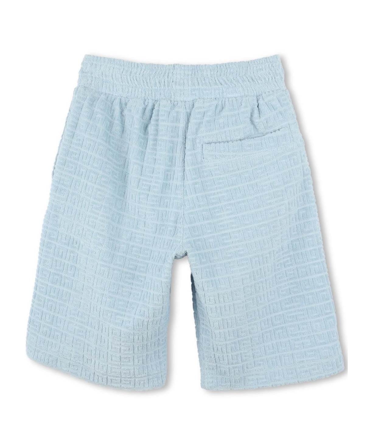 Givenchy Elastic Waist Shorts In Blue