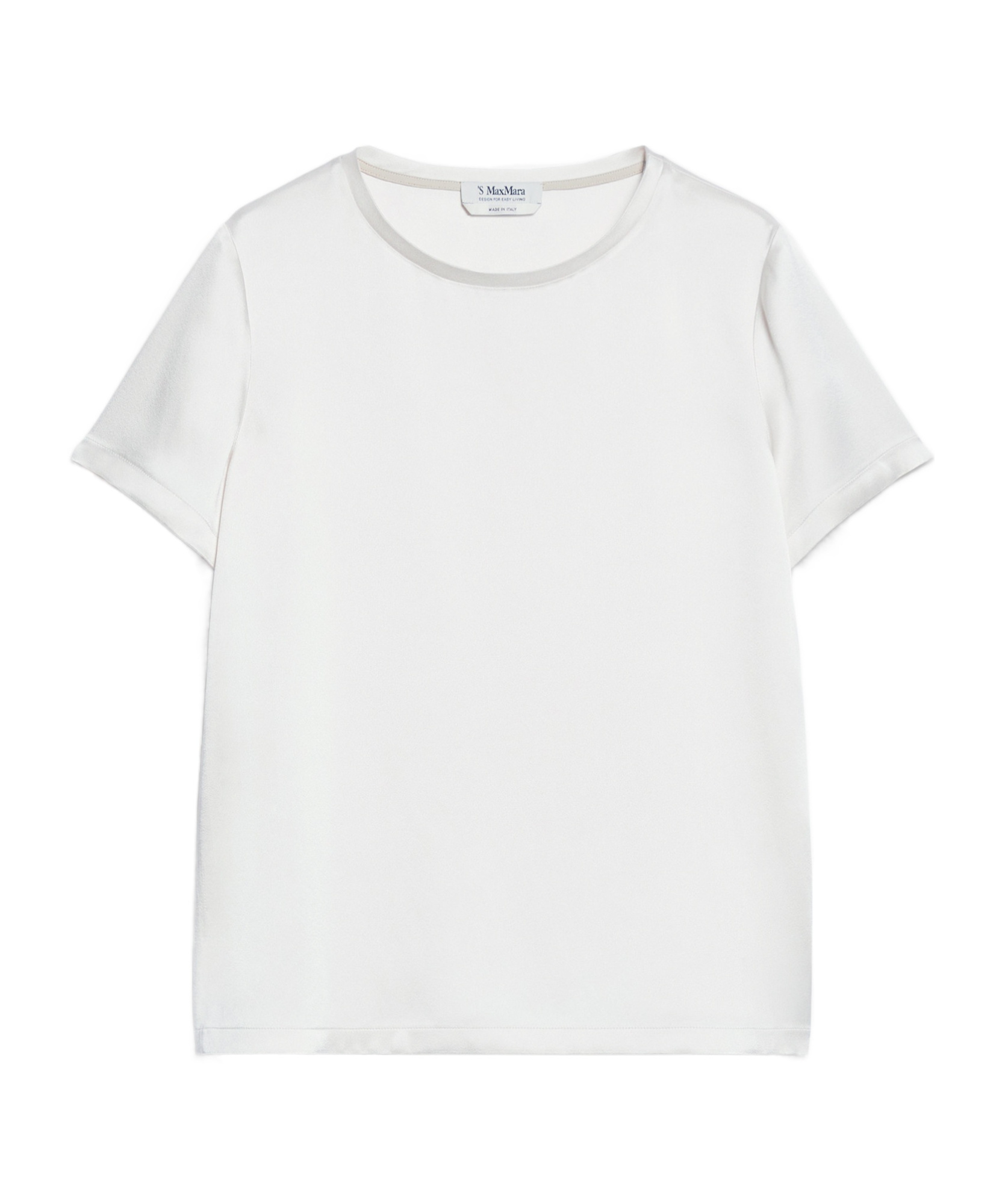 Max Mara Maser Short White Cotton T-shirt In White
