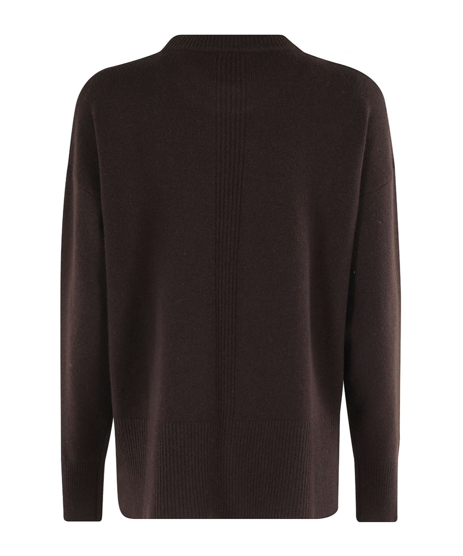 Roberto Collina Wool And Cashmere Crewneck Sweater Clothing In Brown