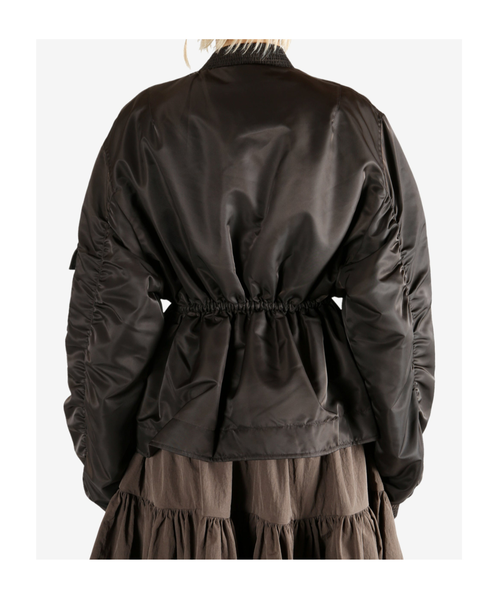 Cecilie Bahnsen Long Sleeve Cotton Coat In Black