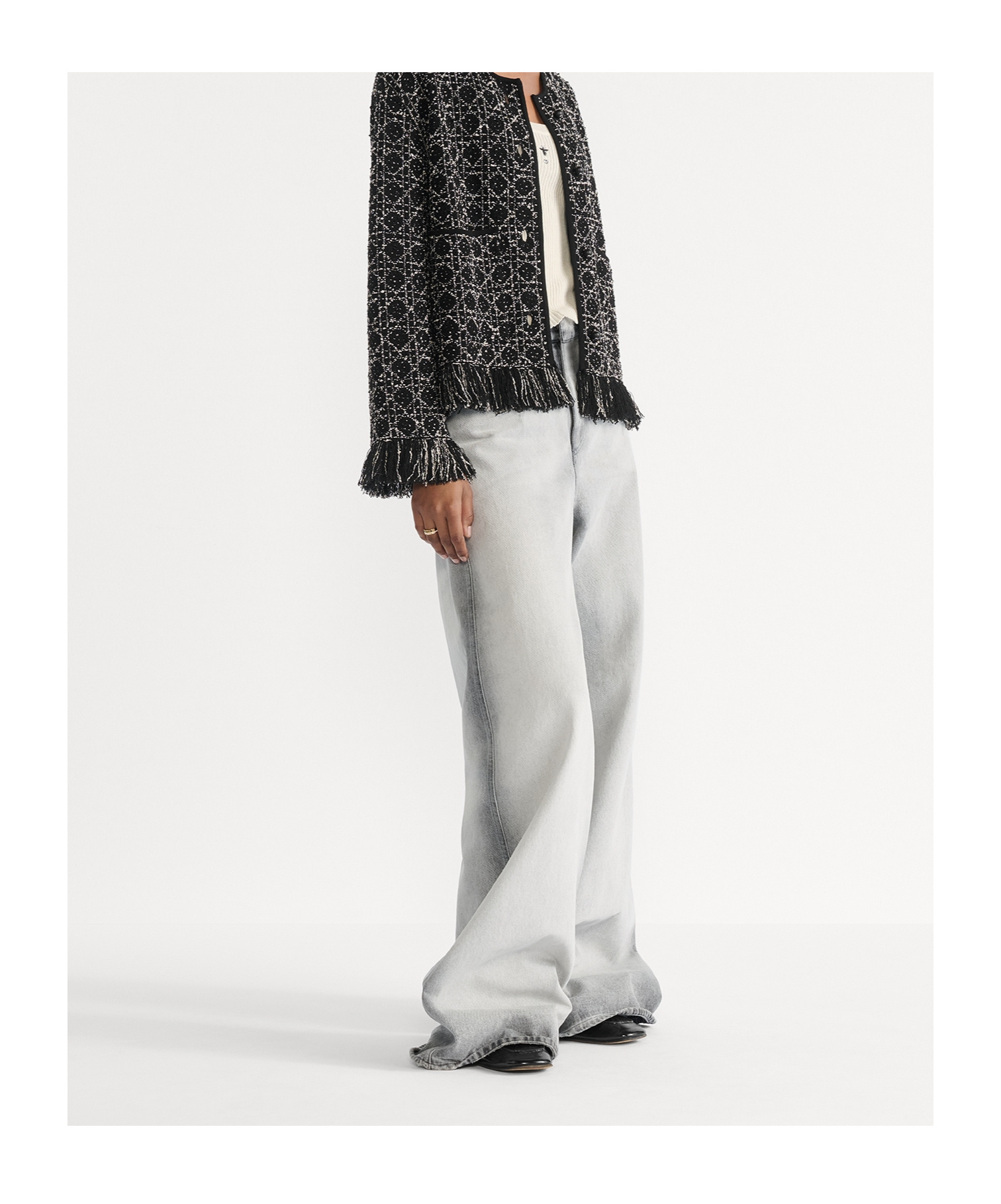 Dior Flared Jeans In Gray