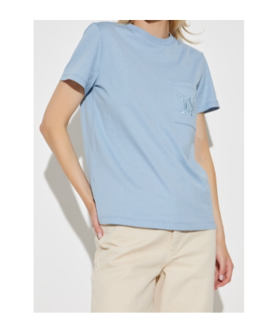 Max Mara Short-sleeved T-shirt In Blue