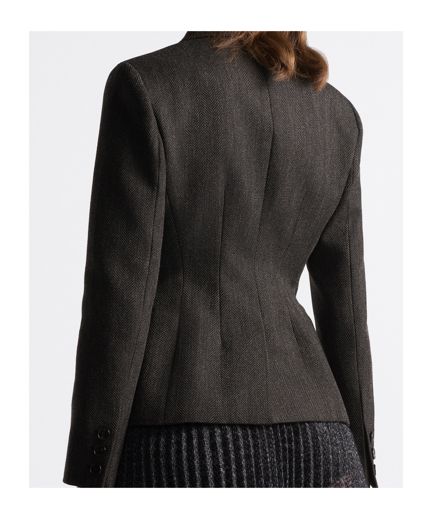 Dior Double-breasted Marlène Wool Blazer In Black
