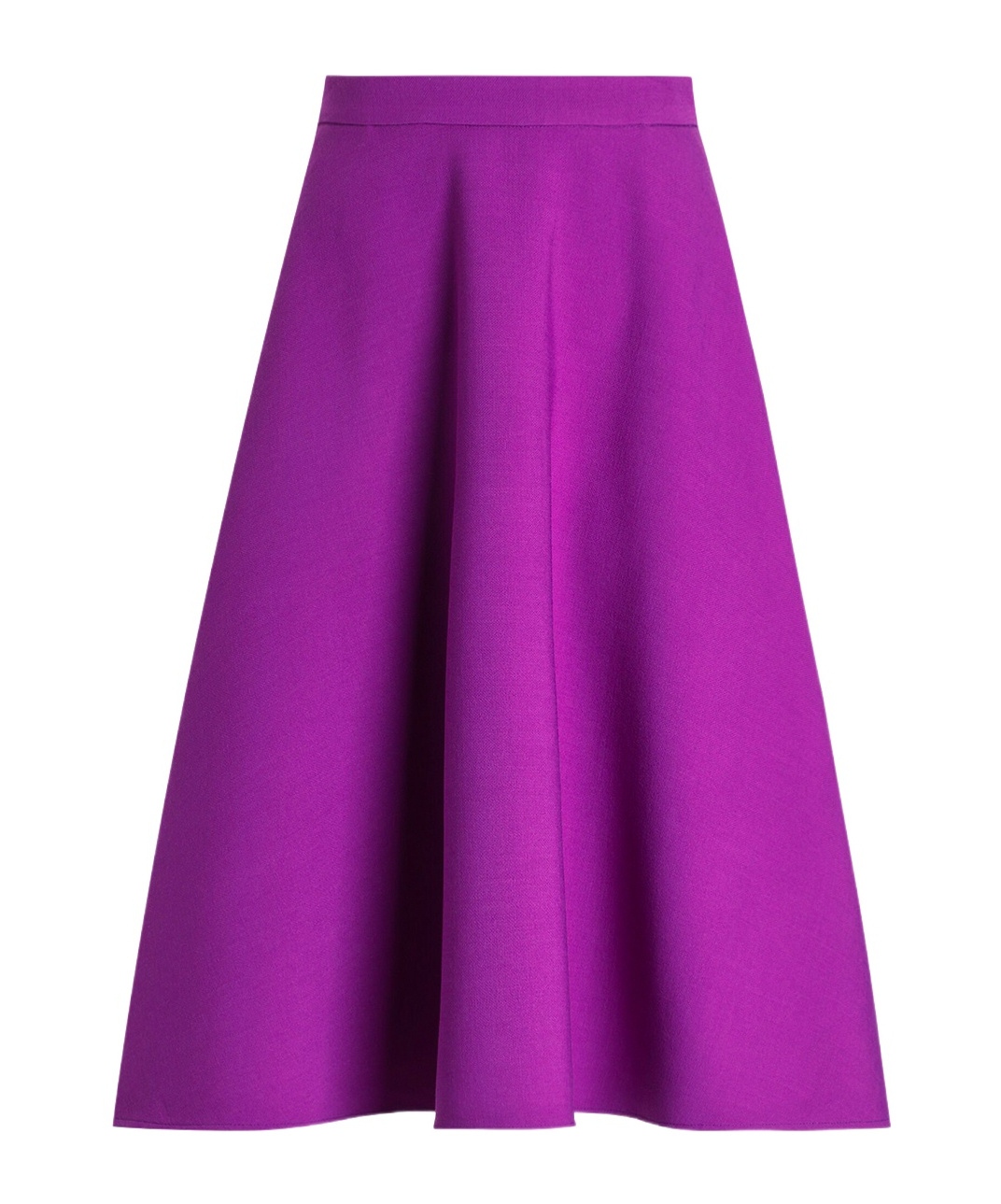 Dolce & Gabbana Wool Midi Skirt In Purple