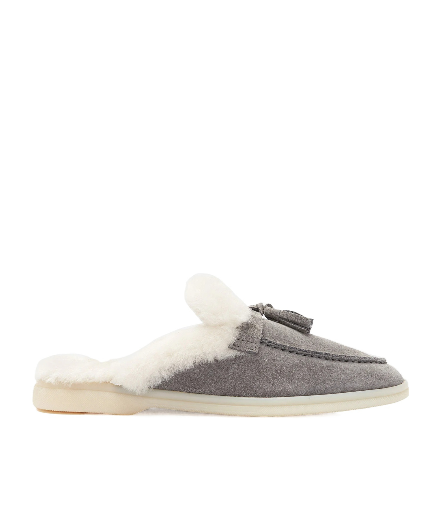 Scarosso Lucrezia Shearling Slip-on Mules In Multi