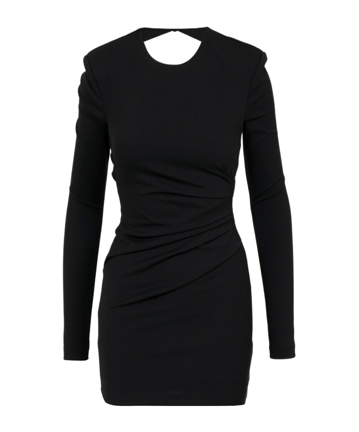 Aniye By Round Neck Long Sleeve Dress In Black