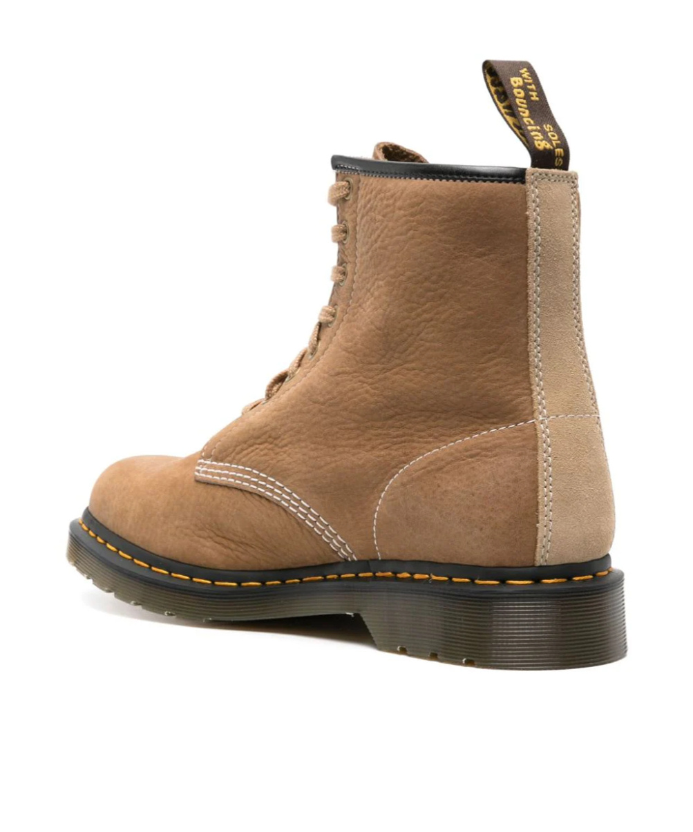 Dr. Martens' Round Head Boots In Brown
