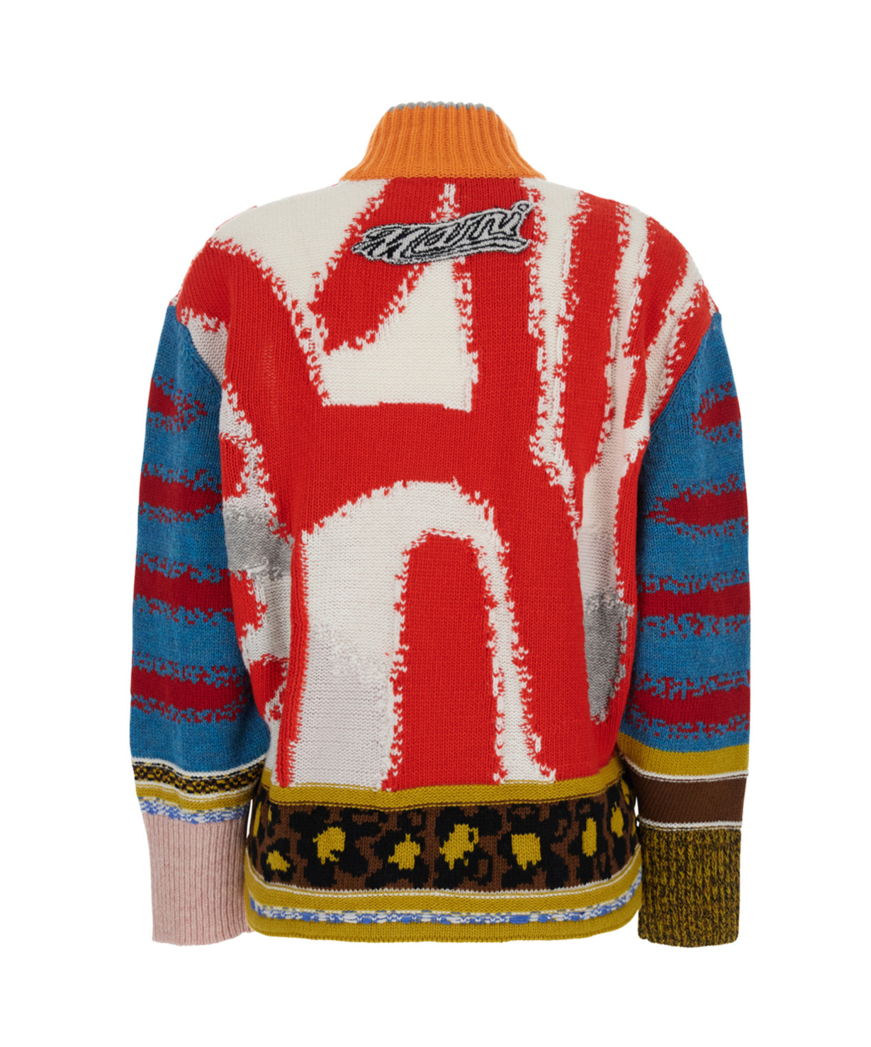 Marni Long-sleeved Cardigan In Multi