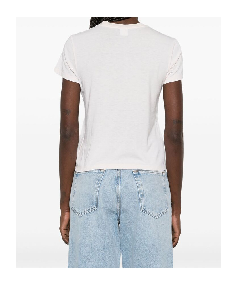 Re/done Short-sleeved T-shirt In White