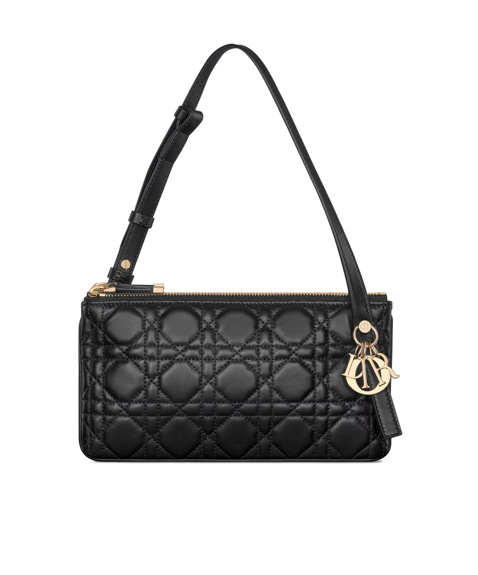 Dior Mini My Duo Shoulder Bag In Black